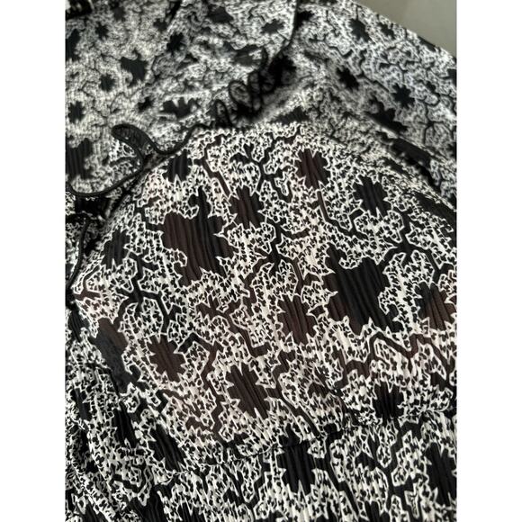 TOPSHOP ABSTRACT PRINT LONG SLEEVE CROP TOP SIZE US-8 - Picture 10 of 10
